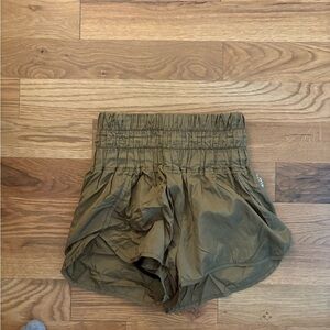 FP Movement by Free People High Waist Olive Shorts